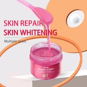 Private Label Moisturizing Exfoliating Acne strawberry glitter Peel Off Face Mask