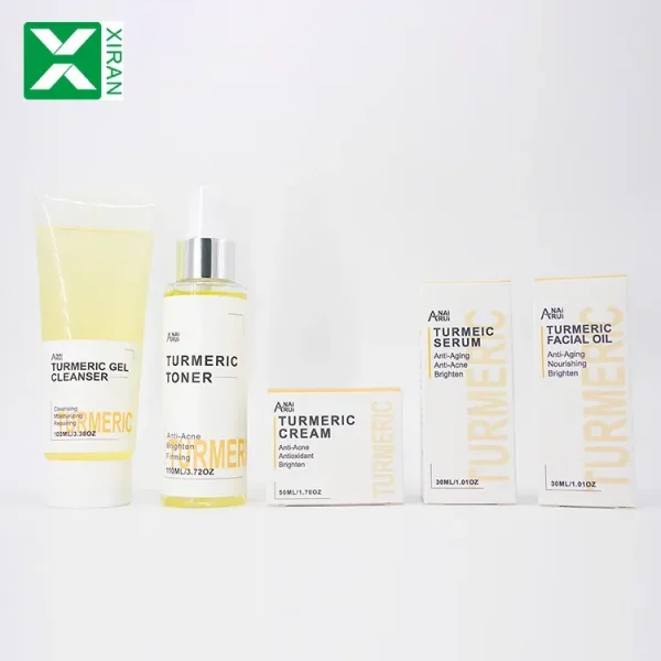High quality moisturizing anti aging anti acne turmeric care cream facial treatment skincare set - Image 2