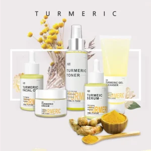 High quality moisturizing anti aging anti acne turmeric care cream facial treatment skincare set