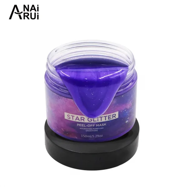 Latest styles Private label Facial Mask moisturizing smooth star Glitter peel off Facial Mask - Image 2