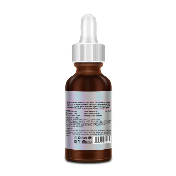 Factory Price OEM ODM Private Label Skin Care Serum Brighten Anti-acne Facial Serum Niacinamide Serum - Image 2