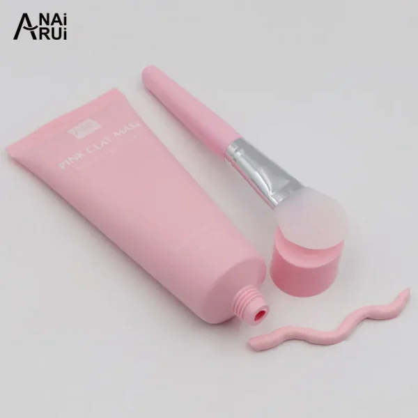 OEM ODM Pink Rose Clay Mask with rosehip seed oil control Anti-Aging Face Mask Skin Care Private Label Mud Mask - Image 2