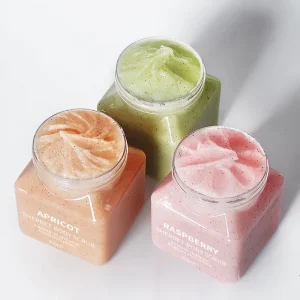 Organic Natural Fruit Scrub Whitening Lightening Exfoliating Scrub Deep Cleansing Sherbet Body Scrub