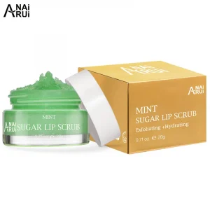 Private label organic natural mint sugar lip scrub hydrating moisturizer exfoliating sugar lip care scrub