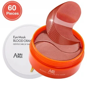 Blood Orange Eye Mask Moisturizing Firming Skin Remove Dark Circles Anti-Puffiness Gel Eye Mask