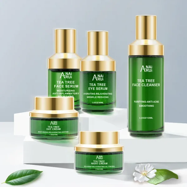 Acne Remover Pimple Treatment Organic Tea Tree Extract Anti-aging Skincare Set OEM Skin Care Products