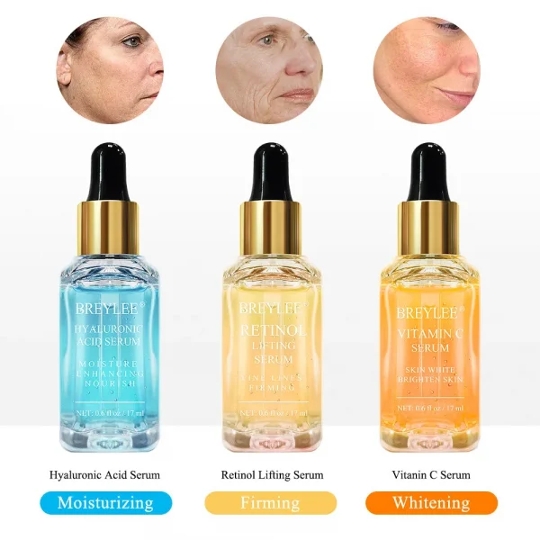 Serum Series Hyaluronic Acid Vitamin C Whitening Face Skin Care Rose Nourish 24k Gold Firm Soothing Repair Face Serum - Image 2