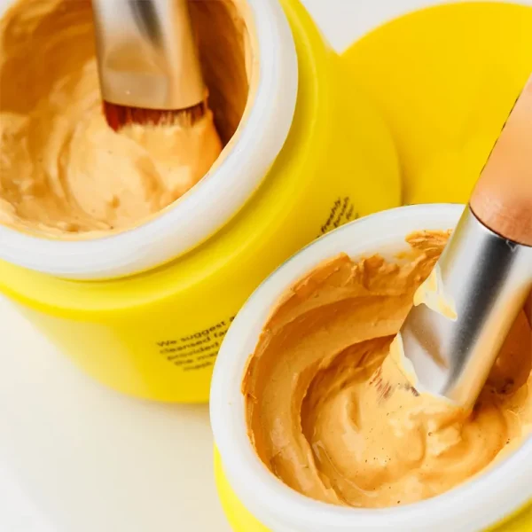 Facial Mask Vitamin C Clay Mask With Turmeric + Aloe Vera Mud Mask - Image 2