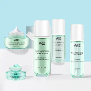 pore minimizing skin care set/face cleaners/face mask/serum/toner