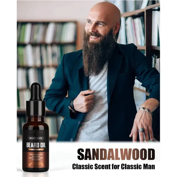 4 Pack Mustaches Growth Beard Oil Growth Kit With Own Label - Image 3