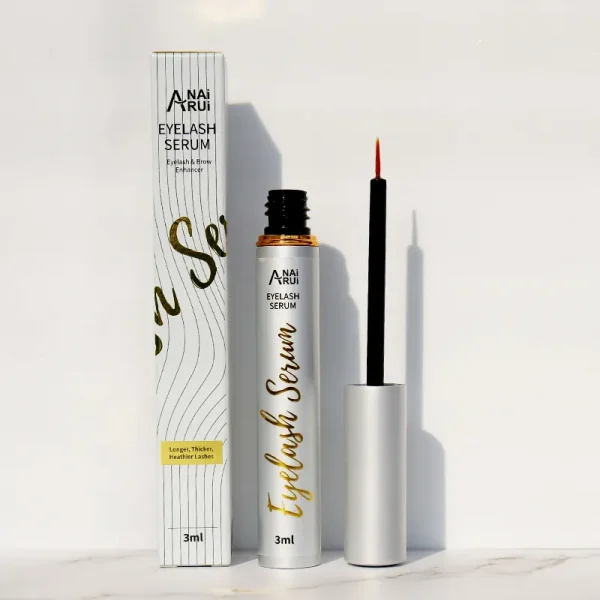 Eyelash Growth Serum for Long Thick Lashes and Eyebrows Private Label Natural Eyelash Growth Enhancer & Brow Serum
