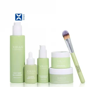 Private Label Gently Cleanses 5% Hyaluronic Acid Serum Overnight Moisturiser Acne Skin Care Set