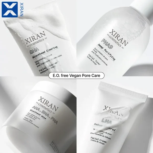 Private Label Pore Care Skincare AHA BHA Both Water-soluble and Fat-soluble Exfoliators Face Care Set - Image 2