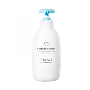 Custom Organic korean 2 in 1 Naturally Mild subacid formula body Bath and Baby Shampoo for 0-24 Months