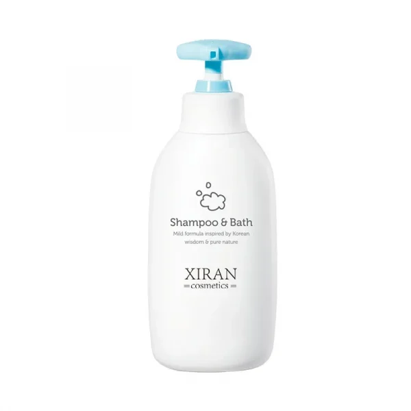 Custom Organic korean 2 in 1 Naturally Mild subacid formula body Bath and Baby Shampoo for 0-24 Months