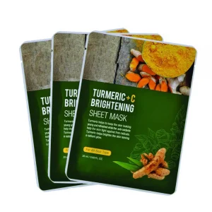 Mascarillas Facial Hot Selling Private Label Anti-Acne Cleansing Turmeric Facial Mask Sheet Mask For Face