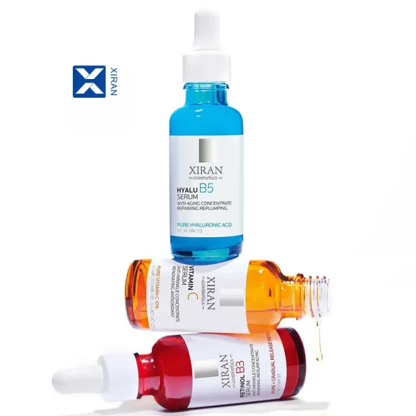 Private Label Spf Dark Spots Removal Facial Serum Hyaluronic acid Vitamin C 10% Retinol 0.3% Anti Aging Serum Set