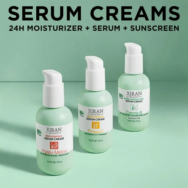 Face Moisturizer Cream With SPF 30 And Niacinamide Vitamin B3 Sativa Seed Oil Pore Perfecting 3-in-1 Serum Cream - Image 2