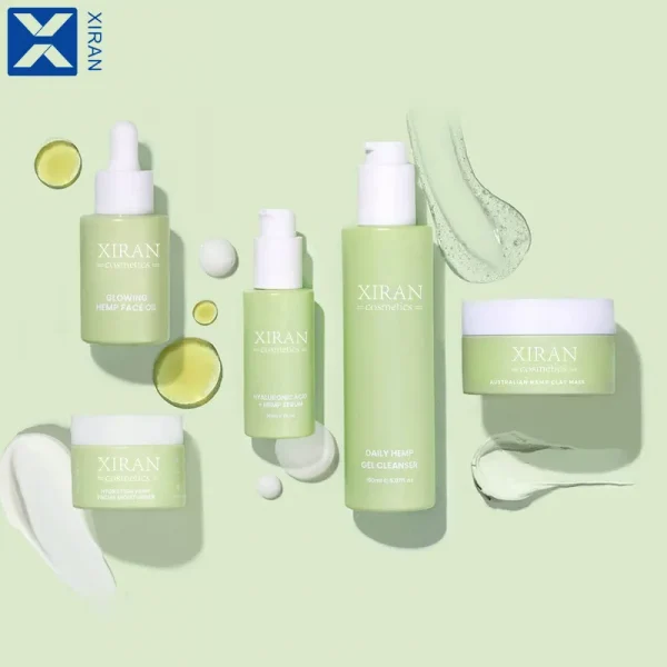 Private Label Gently Cleanses 5% Hyaluronic Acid Serum Overnight Moisturiser Acne Skin Care Set - Image 2