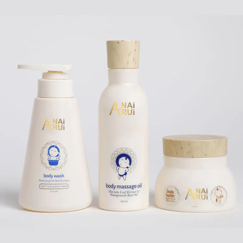 Oem Baby Whitening Skin Care Set Original Natural Body Massage Oil Baby Wash And Body Butter Body Care Set