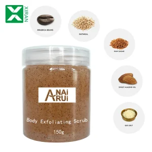 OEM Private Label Body Shea Butter Acne Treatment Exfoliator Whitening Exfoliating Body Scrub With Organic Coffee