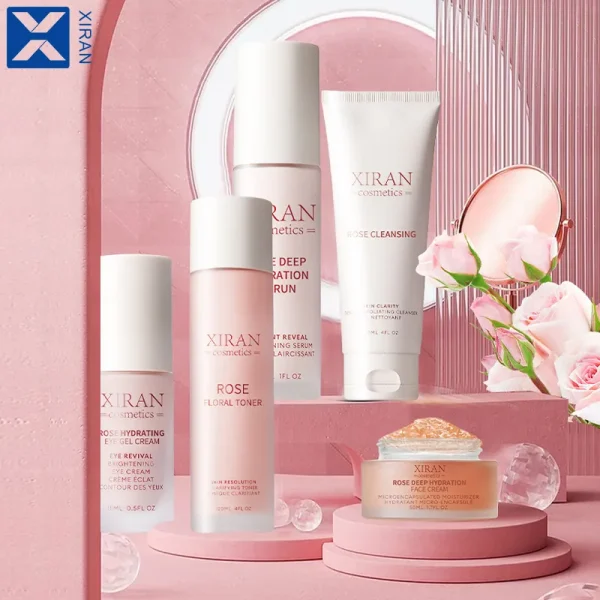 Korean Skin Care Set Toner Cream Serum Moisturizing Hydrating Spa Skin Care Kit - Image 3