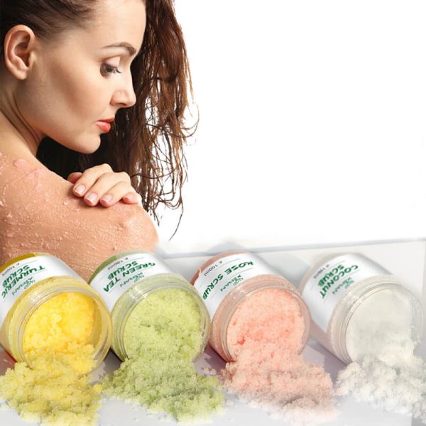 Private Label Natural Matcha Green Tea Exfoliating Facial Body Scrub - Image 3