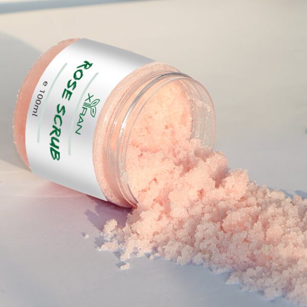 Body Rose Scrub With Biotin, Collagen, Stem Cell Skin Moisturizer, Pore Cleanser Exfolaiting Body Scrub - Image 3