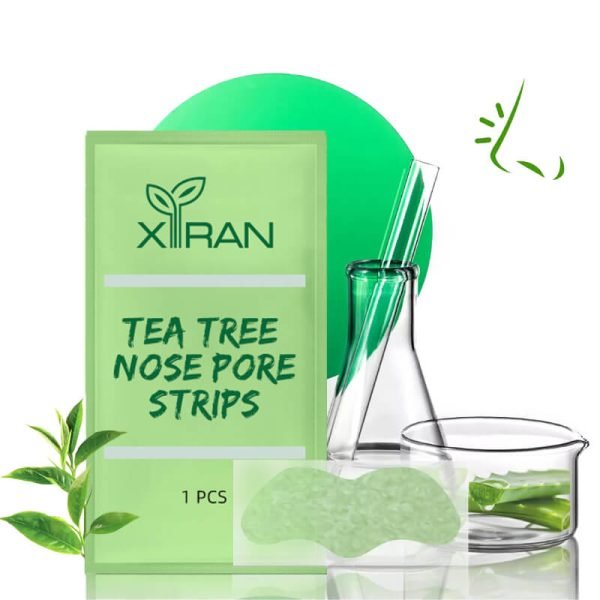 Customized Tea Tree Deep Cleansing Blackhead Remover Nose Strips Peel off Mask
