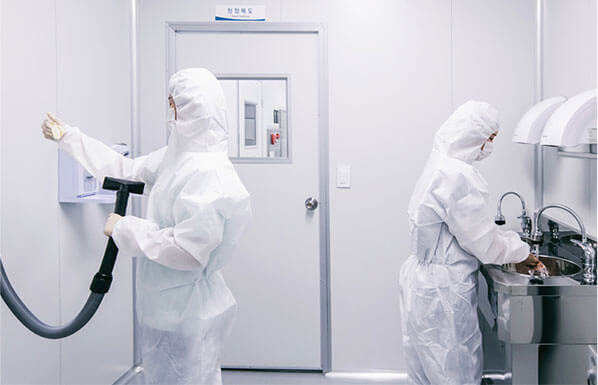 dust-free skin care Production room