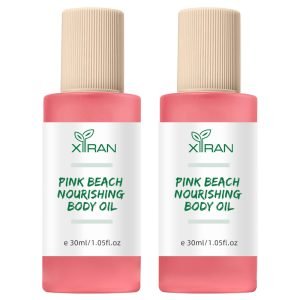 Private Label Vegan Organic Moisturizing Pink Beach Full Body Massage Oil