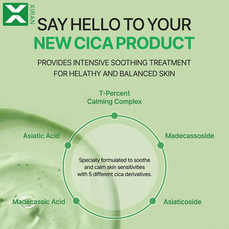 Cica provides intense soothing for sensitive and troubled skin