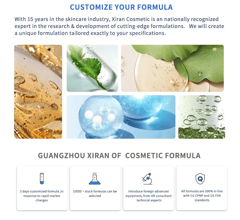 custom face serum formula