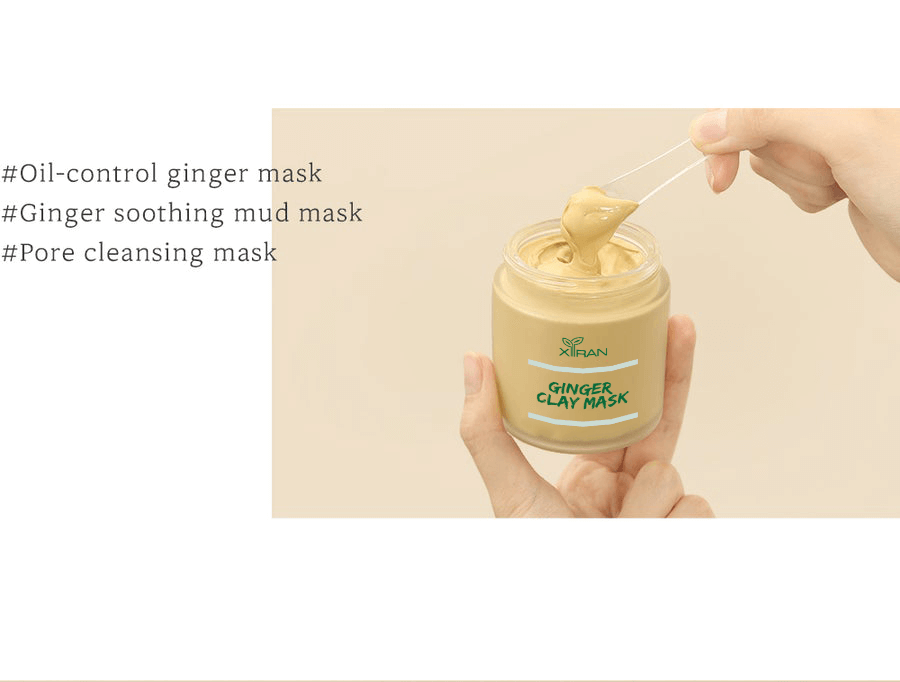 private label organic natural kaolin bentonite blackhead remove dark spots ginger clay mask