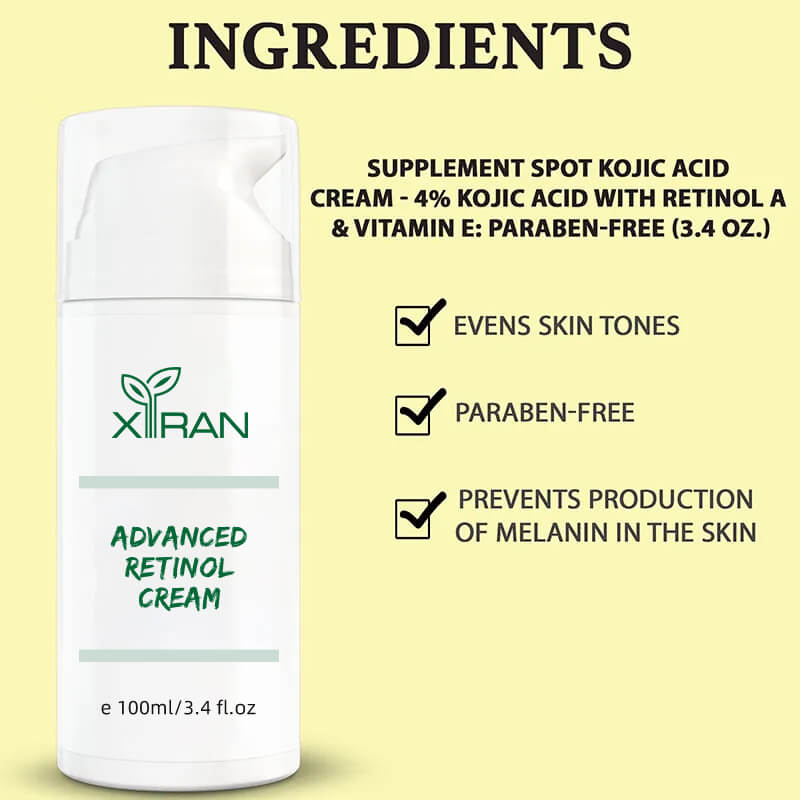 private label facial brightening & anti wrinkles advanced retinol cream