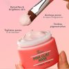 private label brightening anti acne pink clay mask for blackheads, enlarged pores and pigmentation