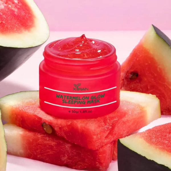 private label facial brightening hydrating reduces pigmentation and dark spots watermelon sleeping mask