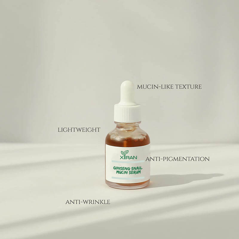 ginseng root extract and snail secretion to renew the cells
