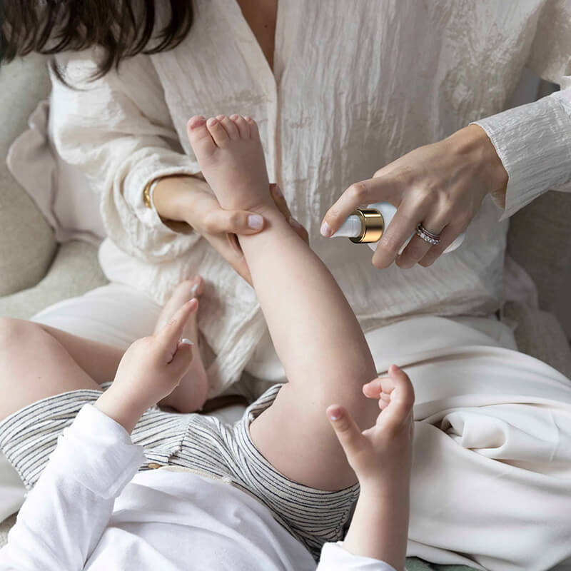 A daily oil massage for babies and children
