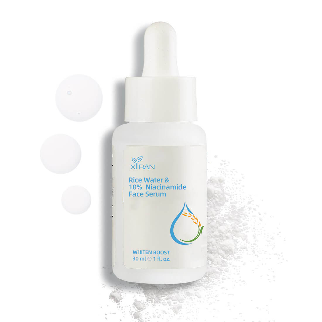 private label 10% niacinamide face serum with rice water brightening serum