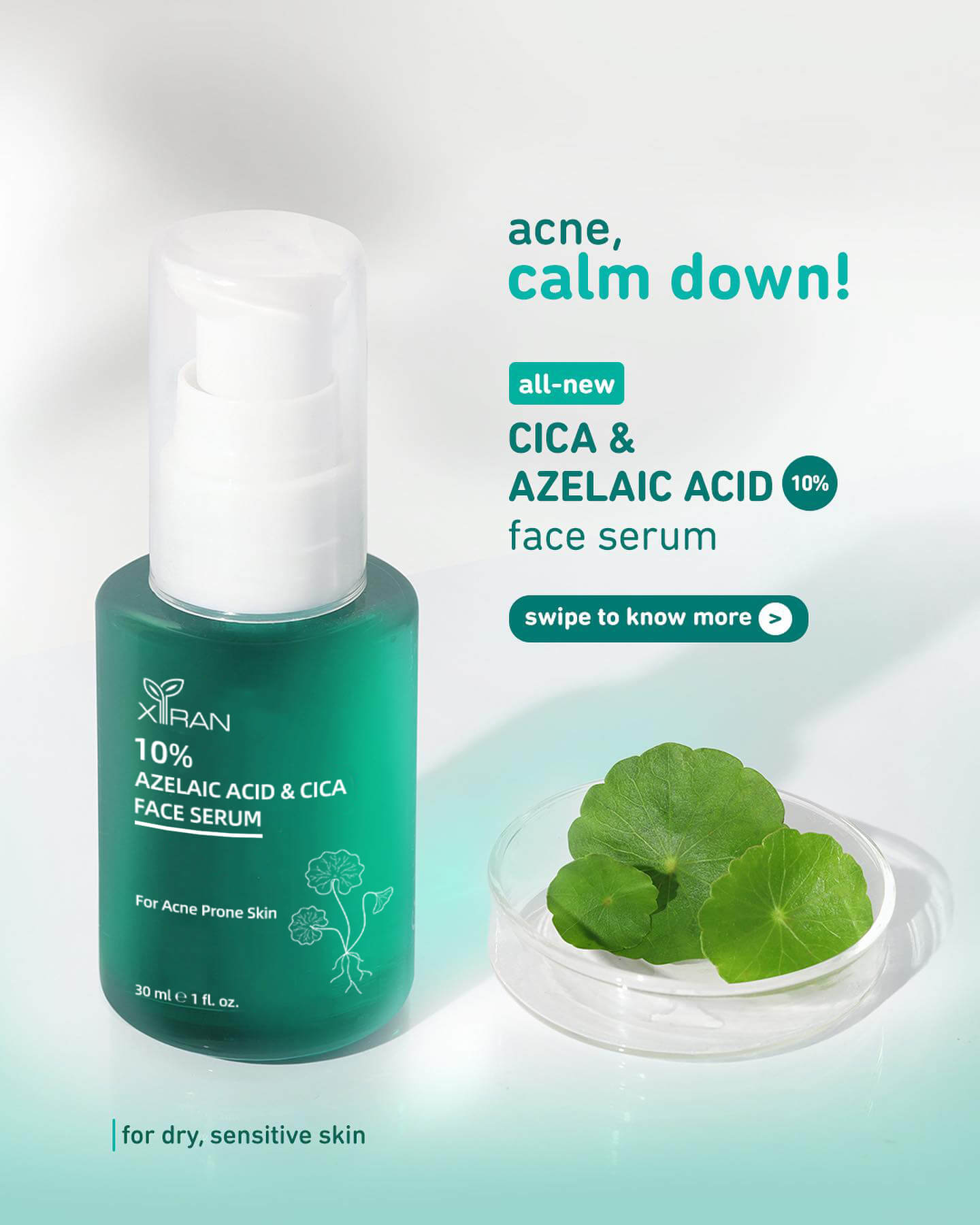 calms redness, irritation & inflammation