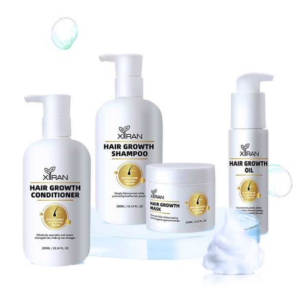 private label organic hair growth caffeine shampoo and conditioner set