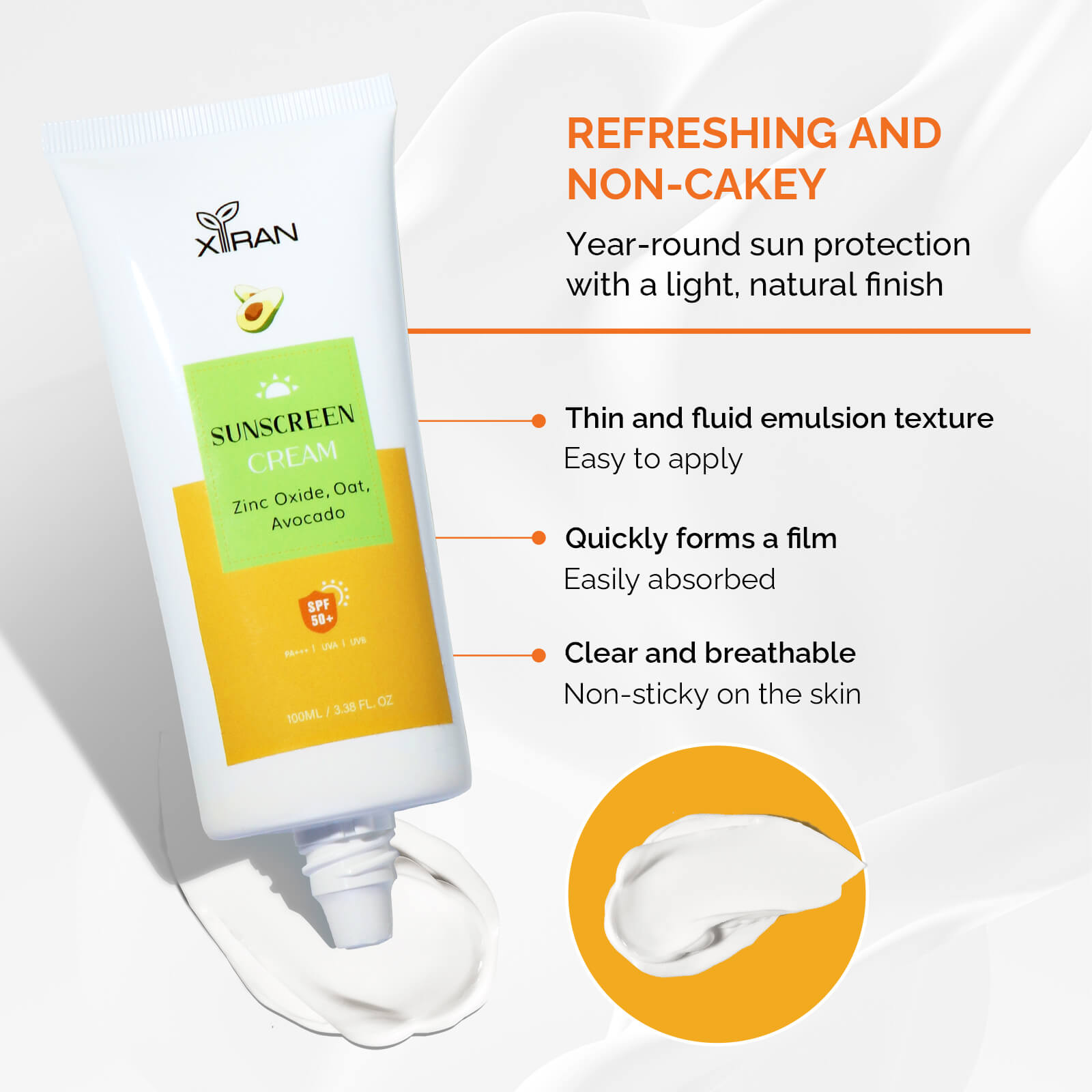 with SPF 50 PA+++