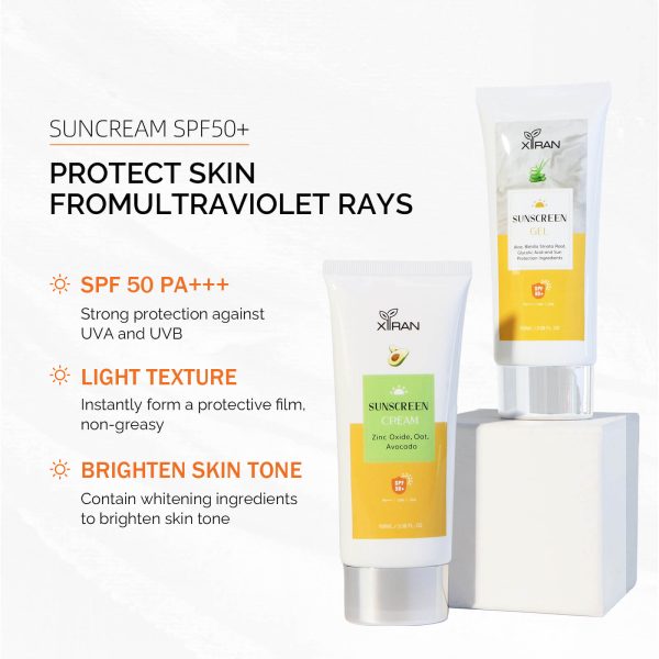 Sunscreen SPF 50 PA+++ UVA/B - Reduces Tan