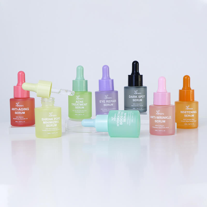 private label retinol bakuchiol anti wrinkle anti aging face serum set