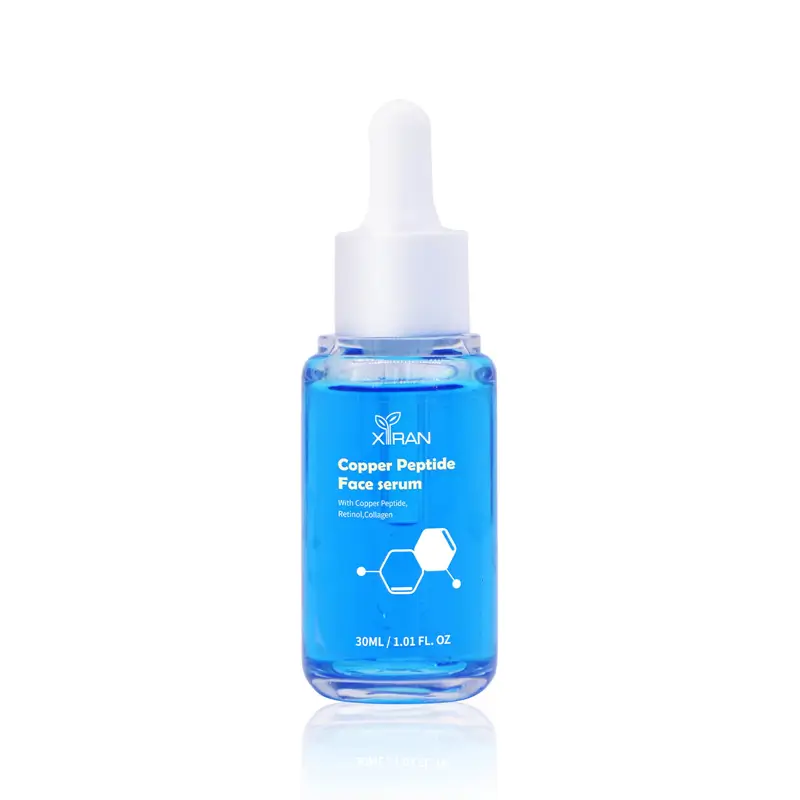 private label custom 30ml blue copper peptide serum