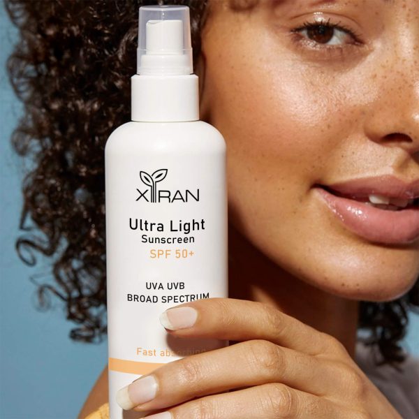 SPF 50+ UVA/UVB broad spectrum spray sunscreen.