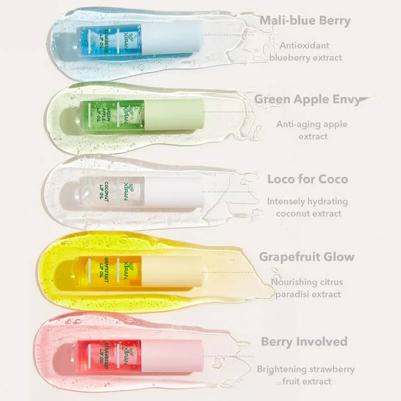 private label lip fruit flavoring oil hydrating strawberry lip oil