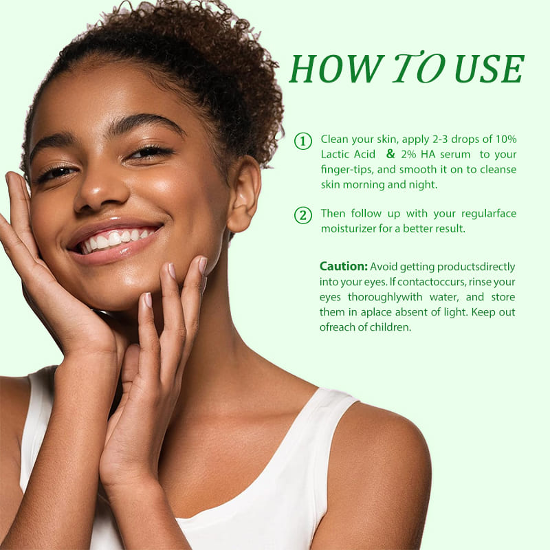 how to use 10% lactic acid ＆ 2% ha serum