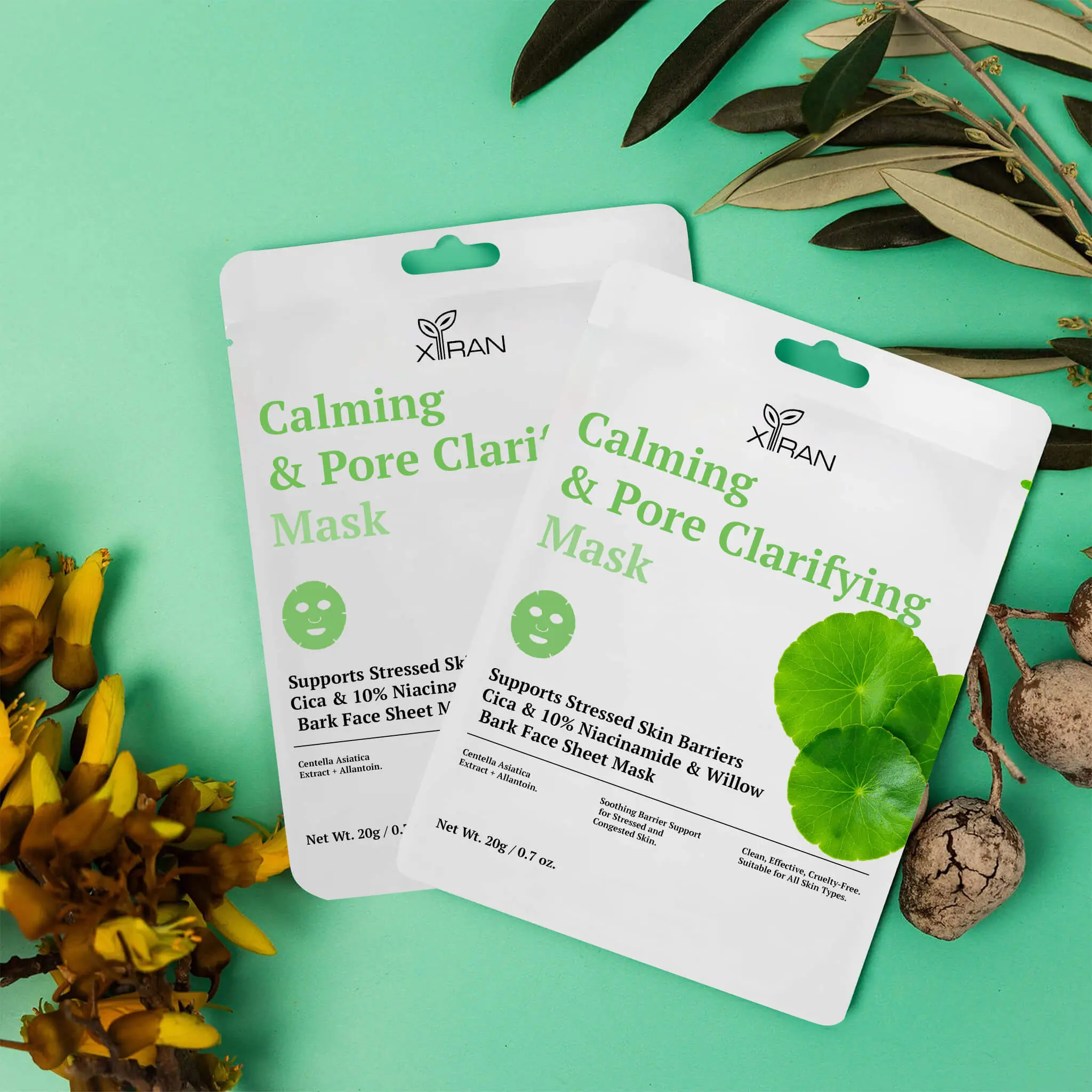 cica pore clarifying sheet face mask